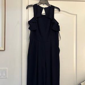 New with tags: Maggy London, size 10 navy sleeveless jumpsuit